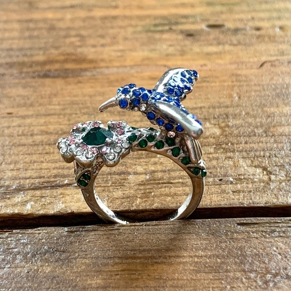 Hummingbird Ring Sterling Silver 925 - Picture 11 of 15